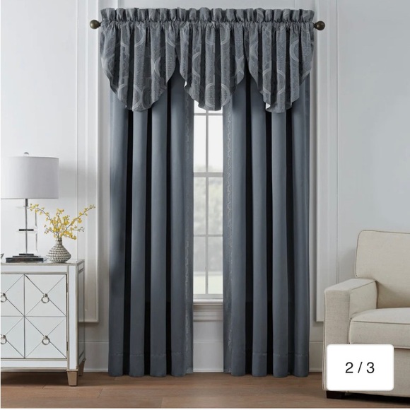 Waterford Trento Set of 2 Curtain Panels - 50x84 - Picture 1 of 4